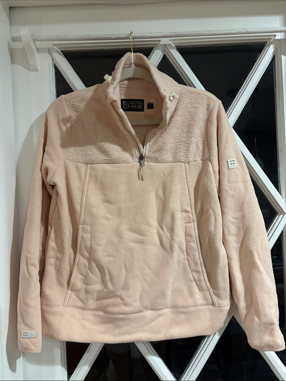 Billabong Women's Cowl Half-Zip Pullover - Blush